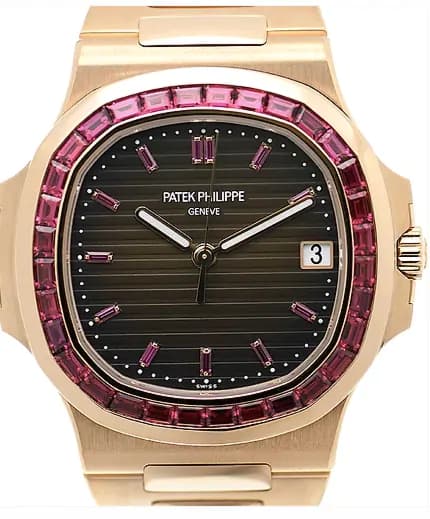 Patek Philippe Nautilus 5723/112R-001 Rose Gold Baguette Rubies - Thumbnail 2