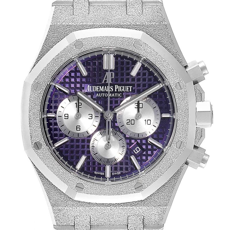 Audemars Piguet Royal Oak Chronograph 26331BC.GG.1224BC.01 Frosted White Gold Purple - Thumbnail 2